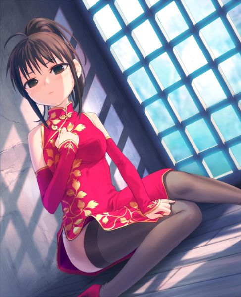 Ponytail + qipao = ultimate combo ponytail.jpg